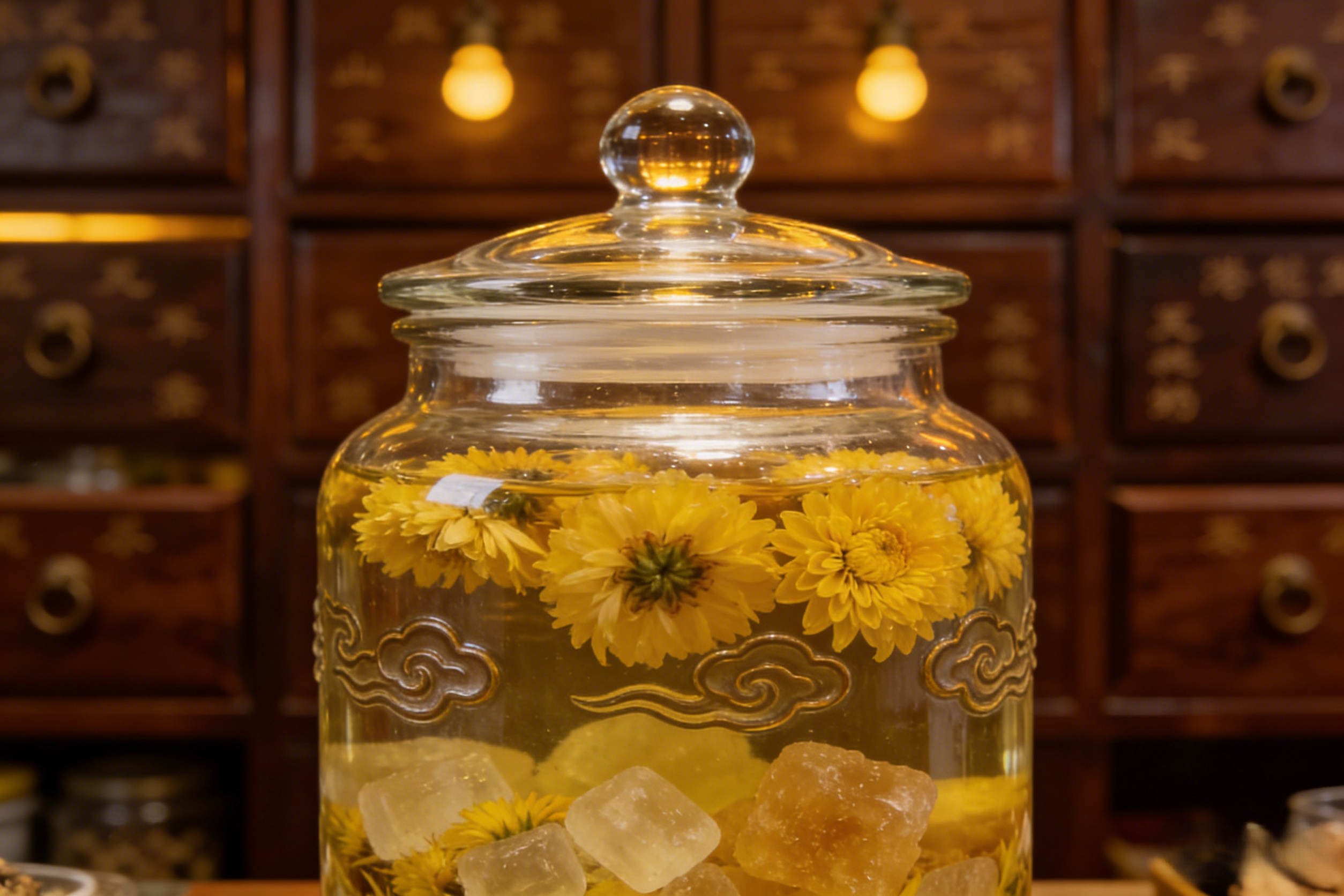 冰糖菊花茶